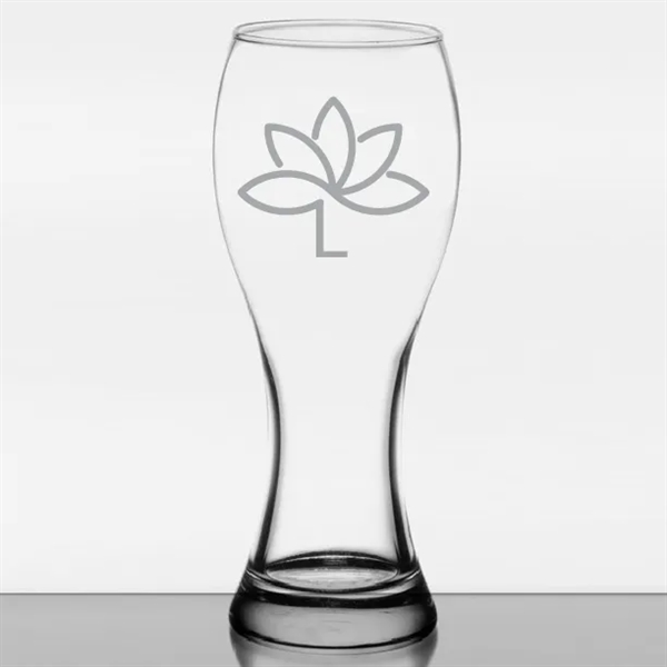 Lasered Libbey 1611 23 oz. Giant Pilsner Glass - Lasered Libbey 1611 23 oz. Giant Pilsner Glass - Image 0 of 2