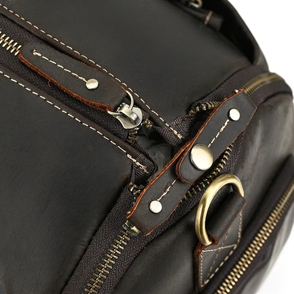 Babylon Leather Garment Duffel Bag - Babylon Leather Garment Duffel Bag - Image 8 of 10