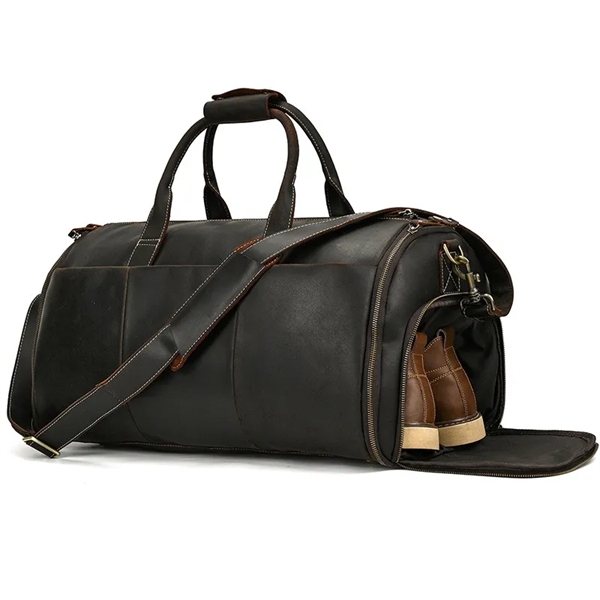 Babylon Leather Garment Duffel Bag - Babylon Leather Garment Duffel Bag - Image 2 of 10