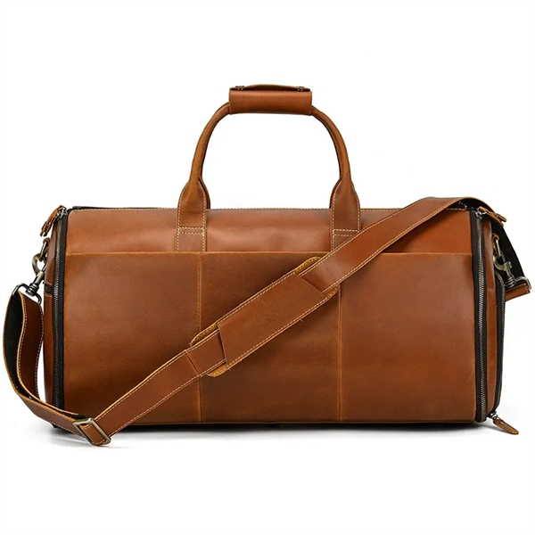 Babylon Leather Garment Duffel Bag - Babylon Leather Garment Duffel Bag - Image 3 of 10