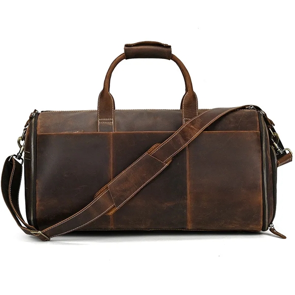 Babylon Leather Garment Duffel Bag - Babylon Leather Garment Duffel Bag - Image 4 of 10