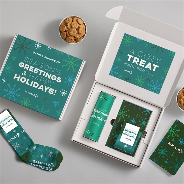 Cozy Gift Box - Holiday Kit, Christmas Socks, Cookies - Cozy Gift Box - Holiday Kit, Christmas Socks, Cookies - Image 4 of 6