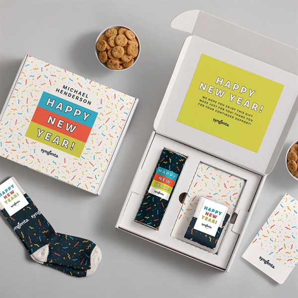 Cozy Gift Box - Holiday Kit, Christmas Socks, Cookies - Cozy Gift Box - Holiday Kit, Christmas Socks, Cookies - Image 2 of 6