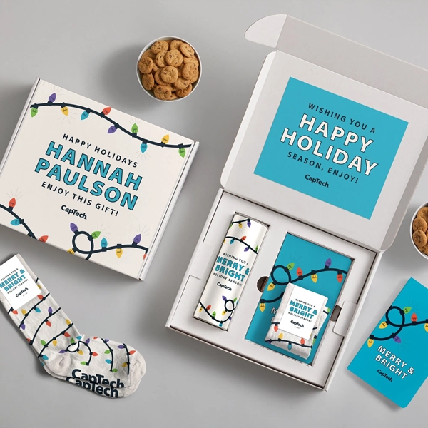 Cozy Gift Box - Holiday Kit, Christmas Socks, Cookies - Cozy Gift Box - Holiday Kit, Christmas Socks, Cookies - Image 5 of 6