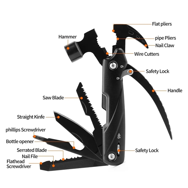 Stainless Steel Multitool Hammer - Stainless Steel Multitool Hammer - Image 2 of 4