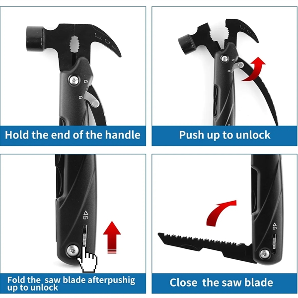 Stainless Steel Multitool Hammer - Stainless Steel Multitool Hammer - Image 3 of 4