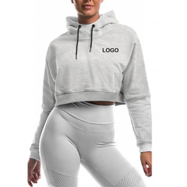 Women's Crop Hoodie - Women's Crop Hoodie - Image 1 of 3