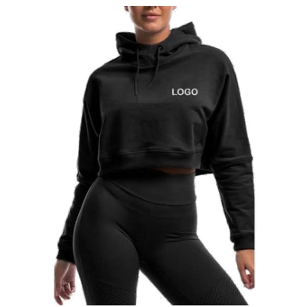 Women's Crop Hoodie - Women's Crop Hoodie - Image 0 of 3