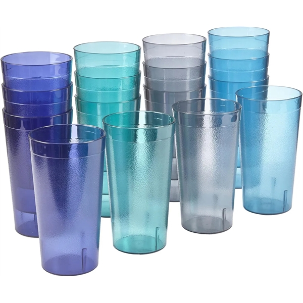 Restaurant Style Lightweight Stackable Beverage Tumblers - Restaurant Style Lightweight Stackable Beverage Tumblers - Image 0 of 2