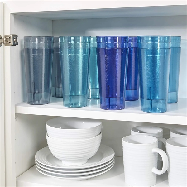 Restaurant Style Lightweight Stackable Beverage Tumblers - Restaurant Style Lightweight Stackable Beverage Tumblers - Image 2 of 2
