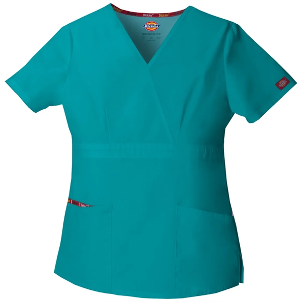 Women's Mock Wrap Top - Women's Mock Wrap Top - Image 4 of 10