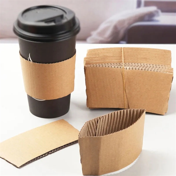 Kraft Paper Coffee Cup Sleeve - Kraft Paper Coffee Cup Sleeve - Image 2 of 4