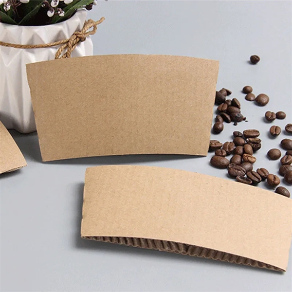 Kraft Paper Coffee Cup Sleeve - Kraft Paper Coffee Cup Sleeve - Image 1 of 4