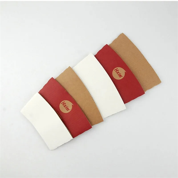 Kraft Paper Coffee Cup Sleeve - Kraft Paper Coffee Cup Sleeve - Image 3 of 4