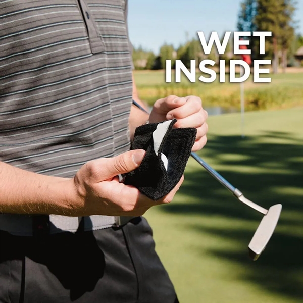 Golf Ball Pocket Towel with Clip - Golf Ball Pocket Towel with Clip - Image 4 of 4