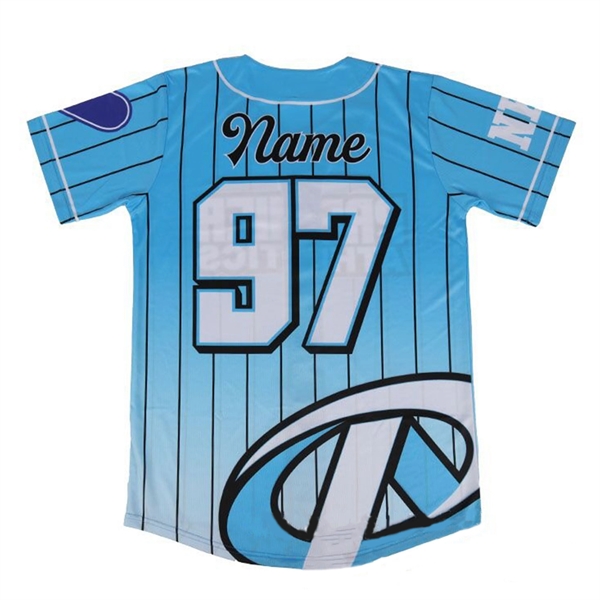 Sublimated Replica Team player Hip hop Mesh Baseball Jersey - Sublimated Replica Team player Hip hop Mesh Baseball Jersey - Image 2 of 2
