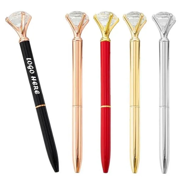 Luxury Big Diamond Ballpoint Pen - Luxury Big Diamond Ballpoint Pen - Image 9 of 10
