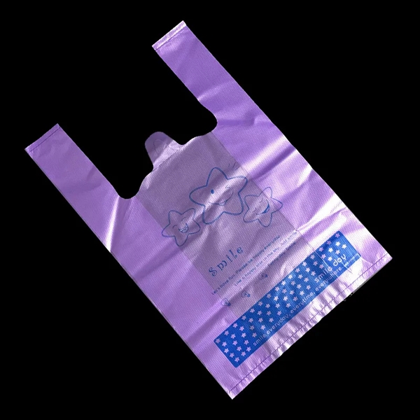 Plastic T-Shirt Shopping Bag - Plastic T-Shirt Shopping Bag - Image 2 of 2