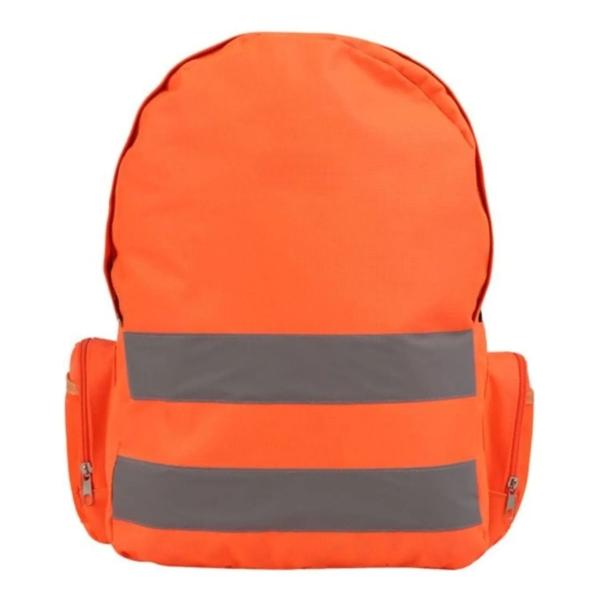 High Vis Reflective Tape Utility Safety Workwear Backpack - High Vis Reflective Tape Utility Safety Workwear Backpack - Image 3 of 5