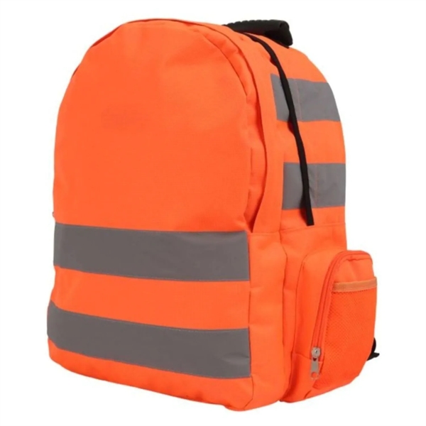 High Vis Reflective Tape Utility Safety Workwear Backpack - High Vis Reflective Tape Utility Safety Workwear Backpack - Image 4 of 5