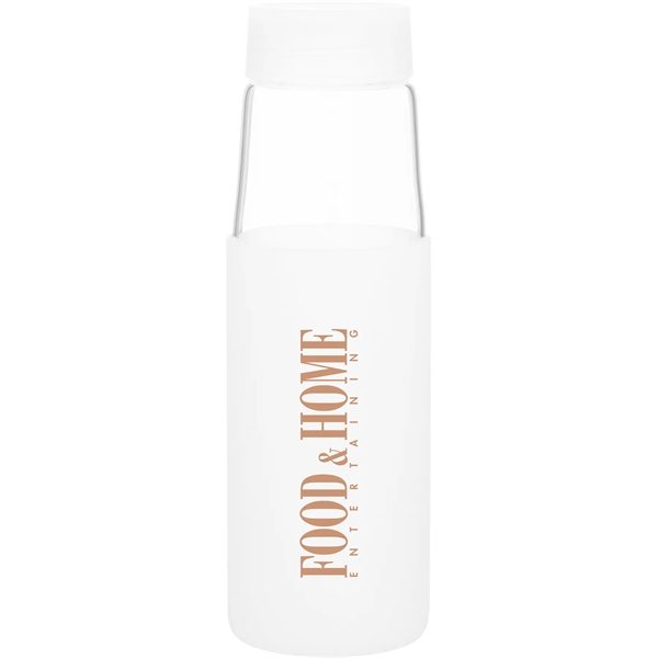 20 oz h2go Sloan Single Wall Glass Bottle w/Silicone Sleeve - 20 oz h2go Sloan Single Wall Glass Bottle w/Silicone Sleeve - Image 0 of 7
