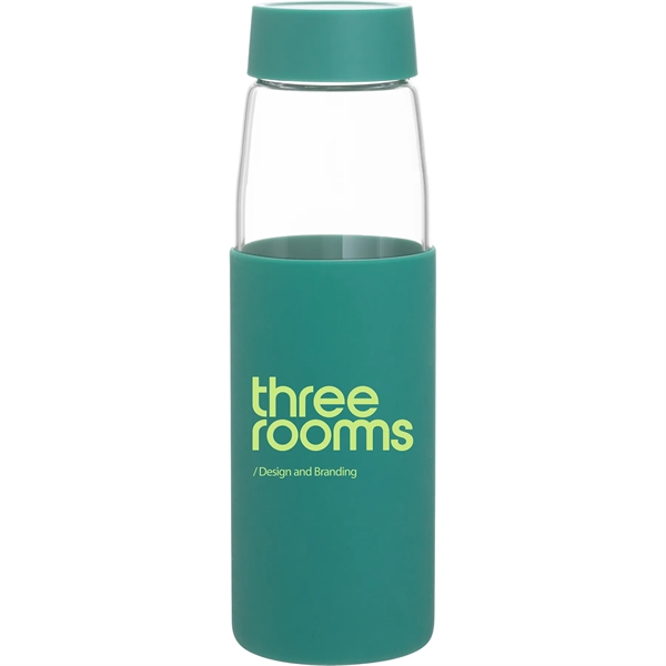 20 oz h2go Sloan Single Wall Glass Bottle w/Silicone Sleeve - 20 oz h2go Sloan Single Wall Glass Bottle w/Silicone Sleeve - Image 2 of 7
