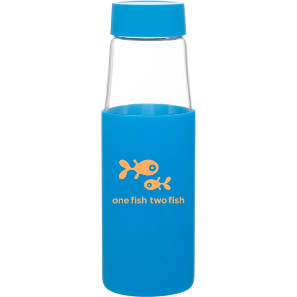 20 oz h2go Sloan Single Wall Glass Bottle w/Silicone Sleeve - 20 oz h2go Sloan Single Wall Glass Bottle w/Silicone Sleeve - Image 3 of 7