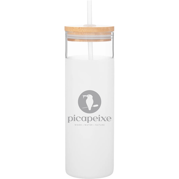 25 oz Totem Single Wall Glass Bottle with Silicone Sleeve - 25 oz Totem Single Wall Glass Bottle with Silicone Sleeve - Image 0 of 5