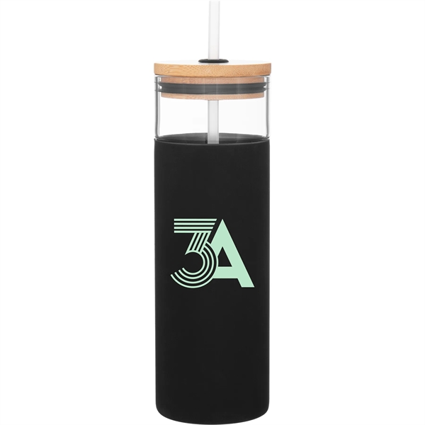 25 oz Totem Single Wall Glass Bottle with Silicone Sleeve - 25 oz Totem Single Wall Glass Bottle with Silicone Sleeve - Image 5 of 5