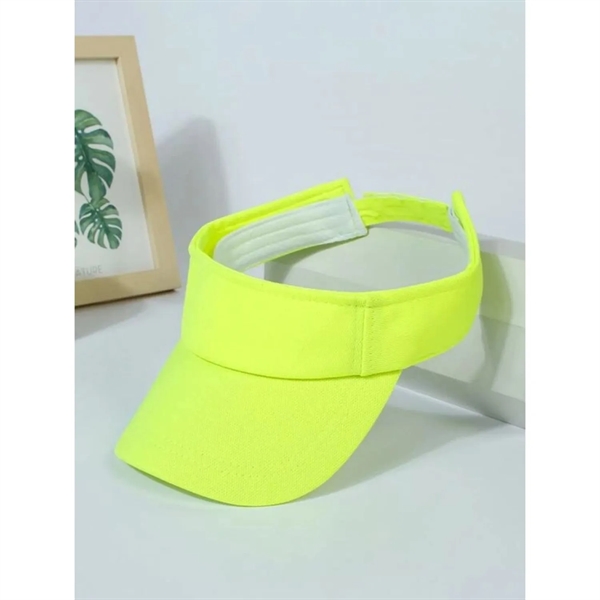 Hi-Vis Non-ANSI Hat Safety Sun Visor Cap - Hi-Vis Non-ANSI Hat Safety Sun Visor Cap - Image 2 of 4
