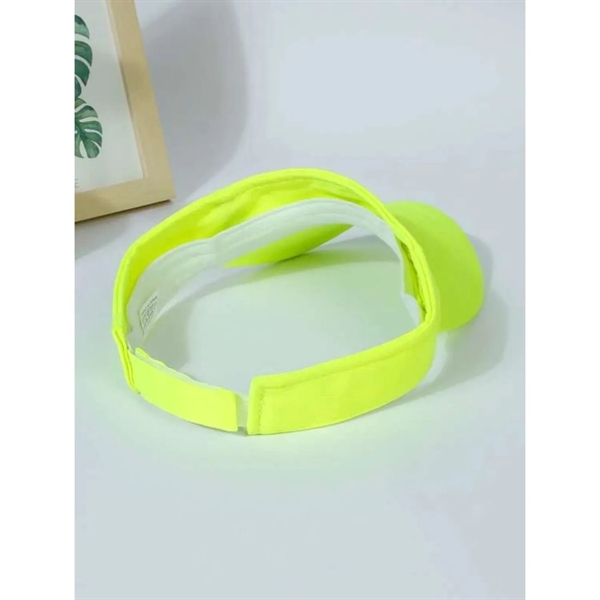 Hi-Vis Non-ANSI Hat Safety Sun Visor Cap - Hi-Vis Non-ANSI Hat Safety Sun Visor Cap - Image 3 of 4