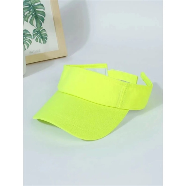Hi-Vis Non-ANSI Hat Safety Sun Visor Cap - Hi-Vis Non-ANSI Hat Safety Sun Visor Cap - Image 4 of 4