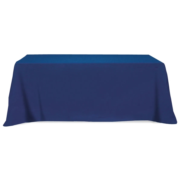 Flat Poly/Cotton 4-sided Table Cover - fits 8' standard t... - Flat Poly/Cotton 4-sided Table Cover - fits 8' standard t... - Image 3 of 6
