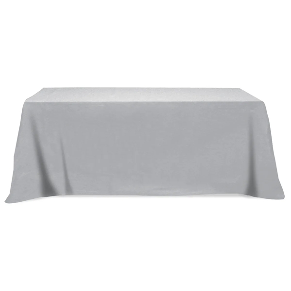Flat Poly/Cotton 4-sided Table Cover - fits 8' standard t... - Flat Poly/Cotton 4-sided Table Cover - fits 8' standard t... - Image 5 of 6