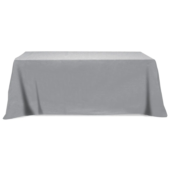 Flat Poly/Cotton 3-sided Table Cover - fits 8' standard t... - Flat Poly/Cotton 3-sided Table Cover - fits 8' standard t... - Image 2 of 6