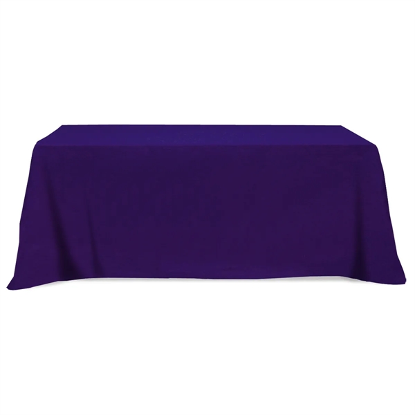 Flat Poly/Cotton 3-sided Table Cover - fits 8' standard t... - Flat Poly/Cotton 3-sided Table Cover - fits 8' standard t... - Image 5 of 6