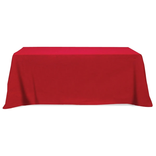 Flat Poly/Cotton 3-sided Table Cover - fits 8' standard t... - Flat Poly/Cotton 3-sided Table Cover - fits 8' standard t... - Image 6 of 6