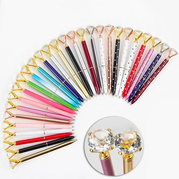 Luxury Big Diamond Ballpoint Pen - Luxury Big Diamond Ballpoint Pen - Image 1 of 10