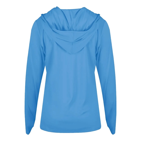Badger Women's B-Core Long Sleeve Hooded T-Shirt - Badger Women's B-Core Long Sleeve Hooded T-Shirt - Image 17 of 21