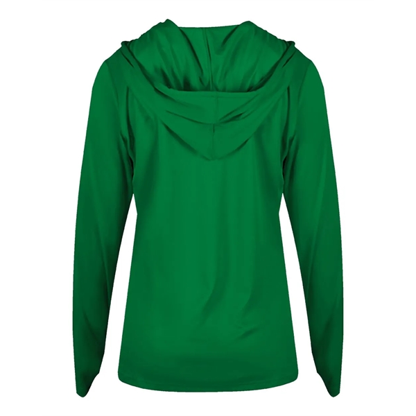 Badger Women's B-Core Long Sleeve Hooded T-Shirt - Badger Women's B-Core Long Sleeve Hooded T-Shirt - Image 19 of 21