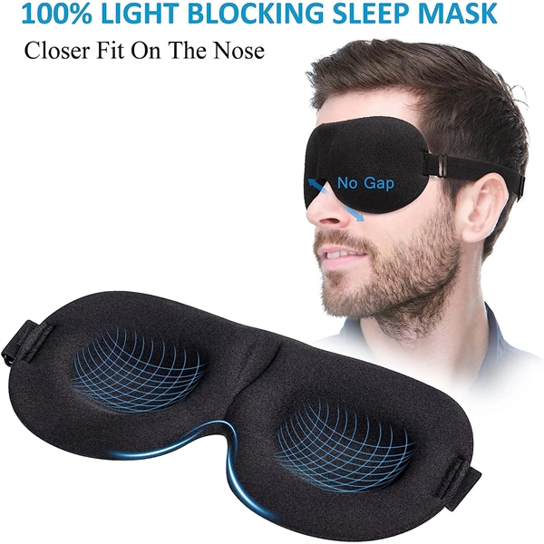 100% Blackout 3D Eye Mask for Sleeping - 100% Blackout 3D Eye Mask for Sleeping - Image 1 of 6