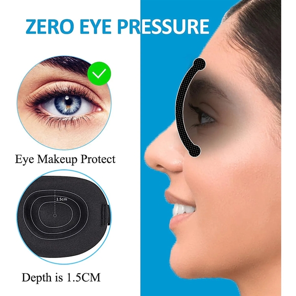 100% Blackout 3D Eye Mask for Sleeping - 100% Blackout 3D Eye Mask for Sleeping - Image 2 of 6