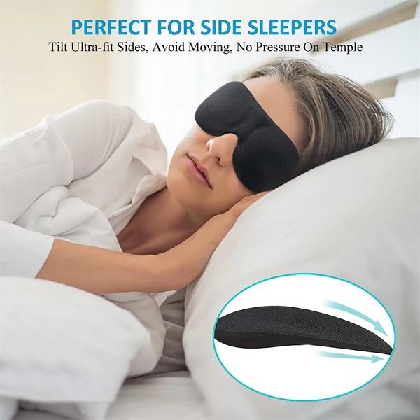 100% Blackout 3D Eye Mask for Sleeping - 100% Blackout 3D Eye Mask for Sleeping - Image 3 of 6