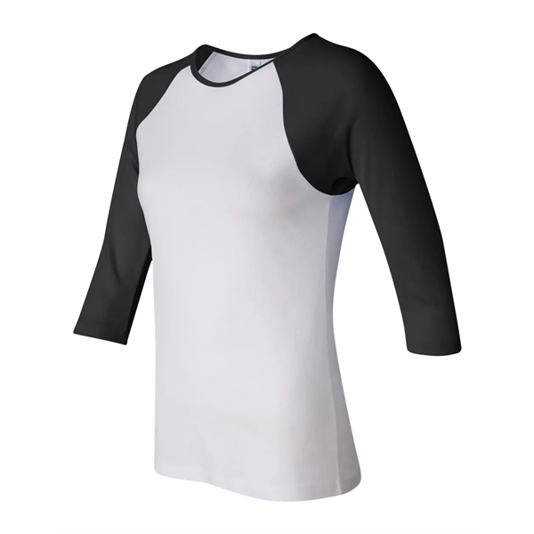 BELLA + CANVAS Women's 1X1 Baby Rib Raglan Three-Quarter ... - BELLA + CANVAS Women's 1X1 Baby Rib Raglan Three-Quarter ... - Image 11 of 27