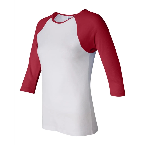 BELLA + CANVAS Women's 1X1 Baby Rib Raglan Three-Quarter ... - BELLA + CANVAS Women's 1X1 Baby Rib Raglan Three-Quarter ... - Image 23 of 27