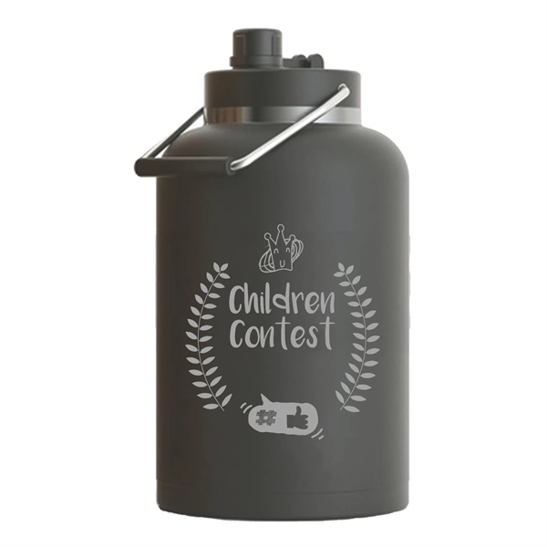 RTIC Ringed Stainless Steel One Gallon Jug - RTIC Ringed Stainless Steel One Gallon Jug - Image 2 of 21