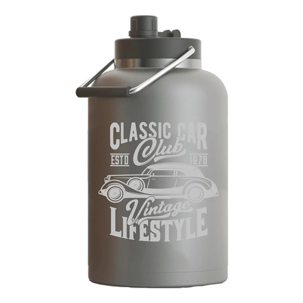 RTIC Ringed Stainless Steel One Gallon Jug - RTIC Ringed Stainless Steel One Gallon Jug - Image 4 of 21