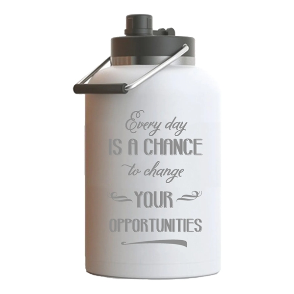 RTIC Ringed Stainless Steel One Gallon Jug - RTIC Ringed Stainless Steel One Gallon Jug - Image 10 of 21