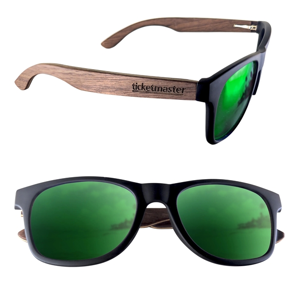 Polarized or Mirror Wood Miami Sunglasses - Polarized or Mirror Wood Miami Sunglasses - Image 2 of 18