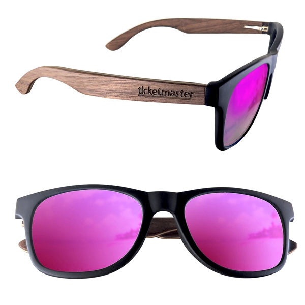 Polarized or Mirror Wood Miami Sunglasses - Polarized or Mirror Wood Miami Sunglasses - Image 3 of 18